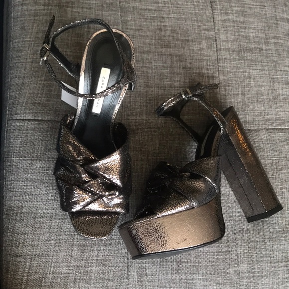 Zara Platform Chunky Heels